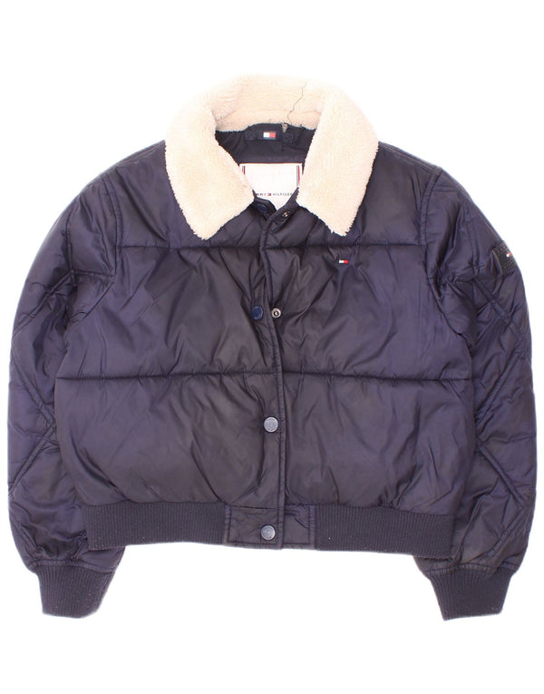 Tommy Hilfiger Girls Jacket padded 7-8 Years Navy Blue Polyester