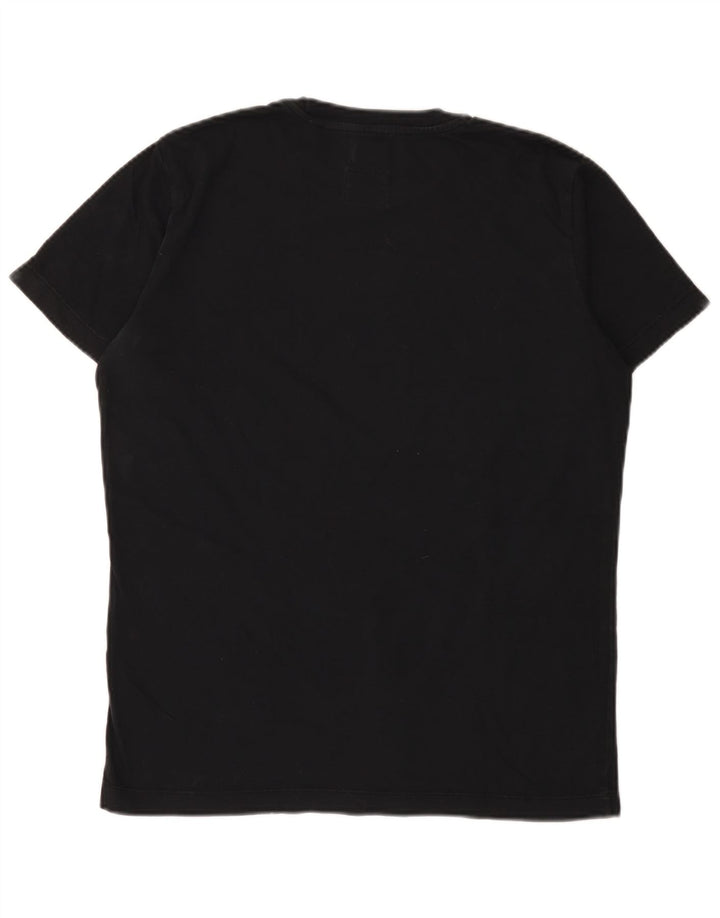 Ανδρικό γραφικό T-Shirt Diesel Top Μεσαίο μαύρο βαμβακερό