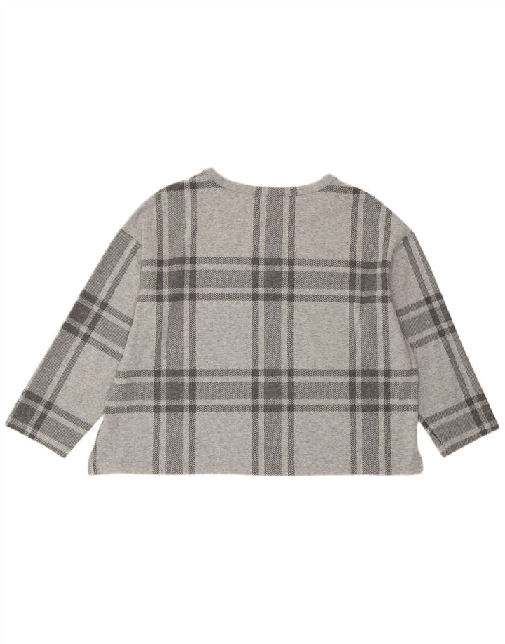 Marks & Spencer Γυναικείο Crop 3/4 μανίκι UK 20 2XL Γκρι καρό πολυεστέρα