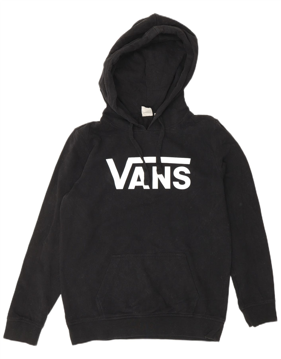 Vans Womens Graphic Hoodie Jumper UK 10 Small Black