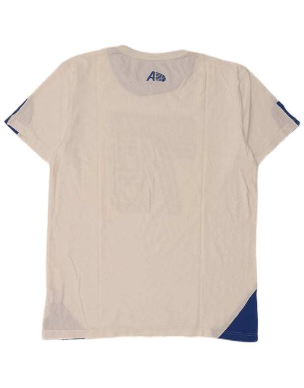 Ανδρικό γραφικό μπλουζάκι Americanino Top 2XL Λευκό Colourblock Βαμβακερό
