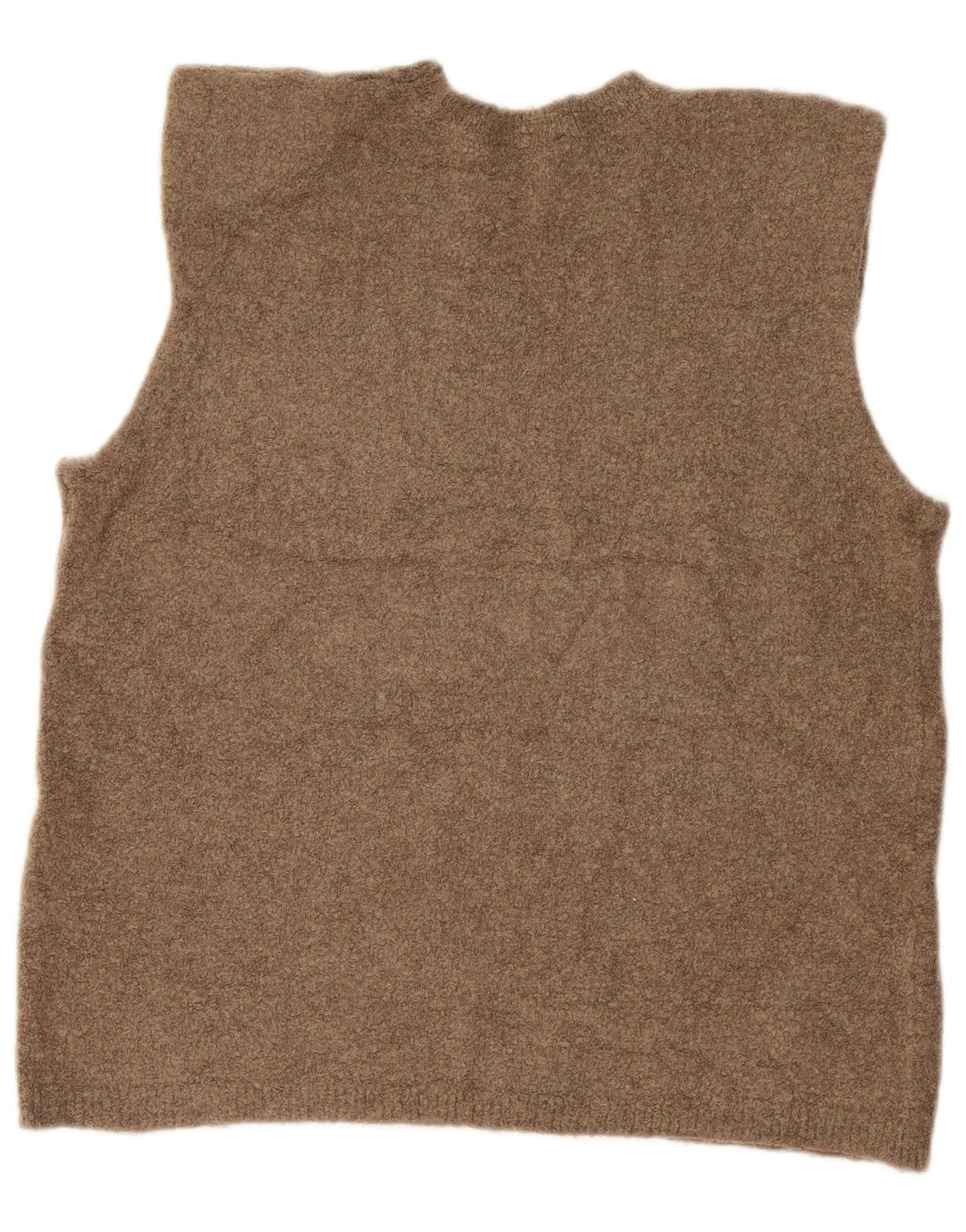 Zara Γυναικείο Γιλέκο Tank Top UK 14 Medium Khaki Flecked Polyamide