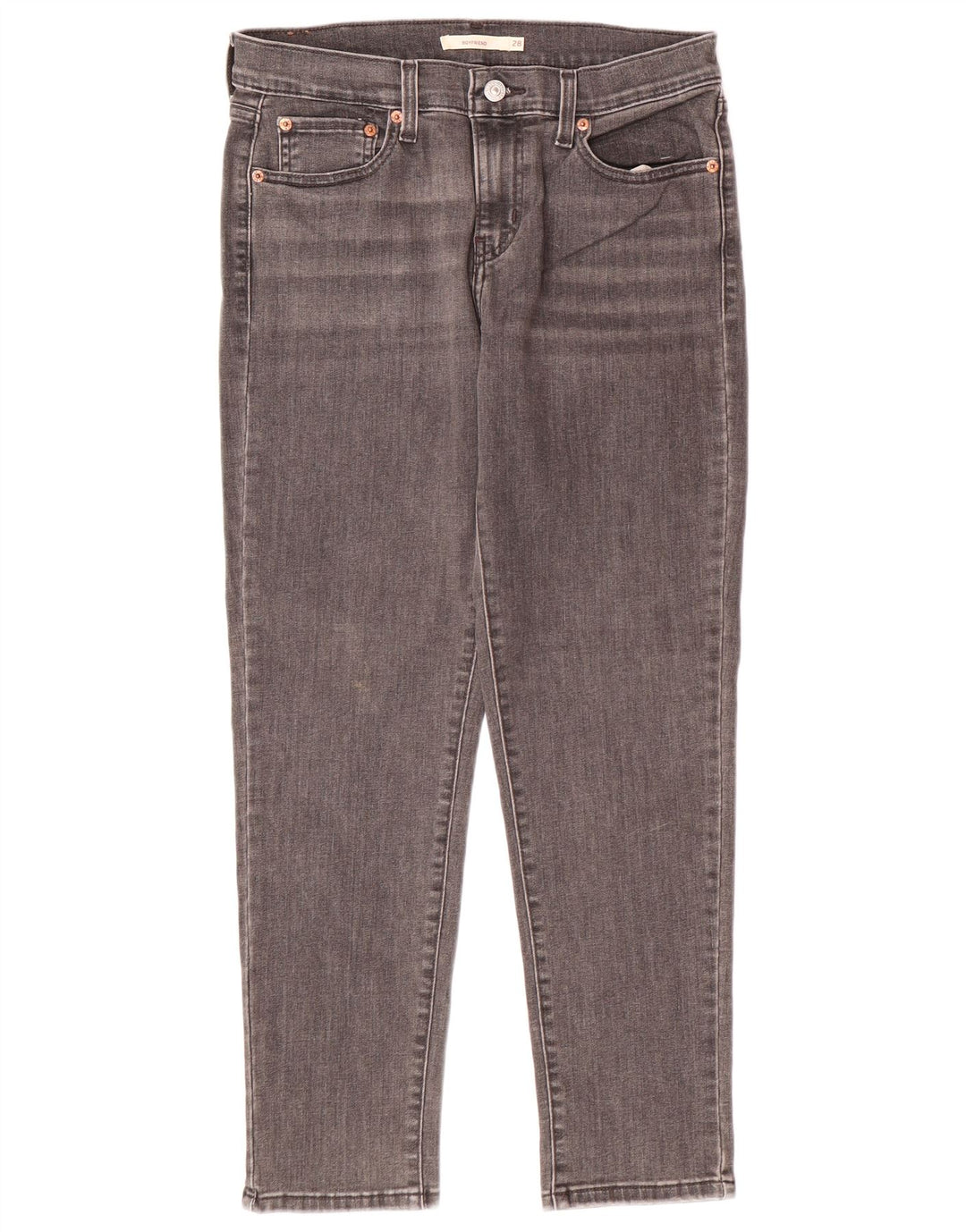LEVI'S Γυναικείο Boyfriend Slim Jeans W28 L27 Γκρι βαμβακερό
