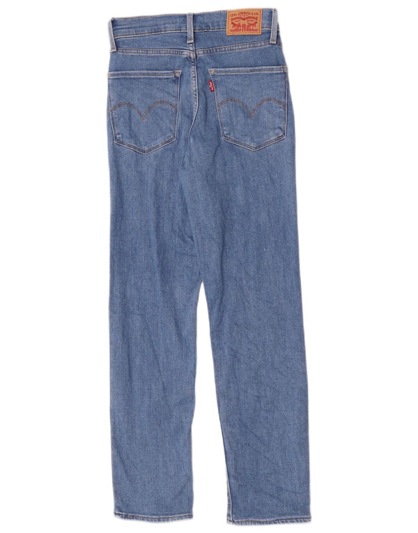 Γυναικείο τζιν Levi's 724 ψηλό ίσιο W24 L26 Μπλε βαμβακερό