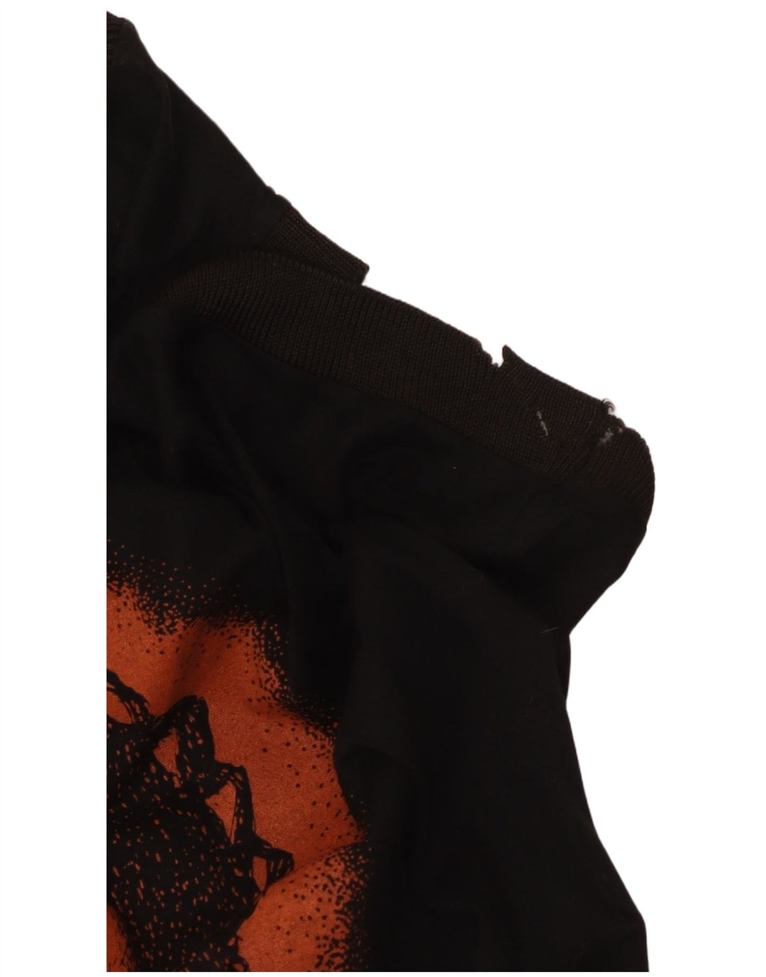 VINTAGE Γυναικείο Αμάνικο Γραφικό Φούσκα UK 14 Μεσαίο Μαύρο