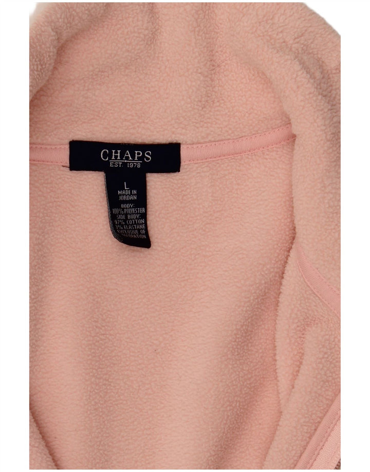 CHAPS Γυναικείο Fleece Jacket UK 16 Large Pink Polyester