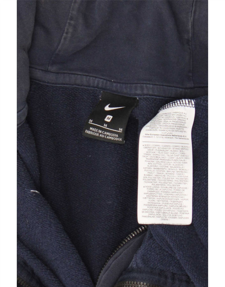 Ανδρικό πουλόβερ Nike με φερμουάρ με κουκούλα, μεσαίο ναυτικό, βαμβακερό