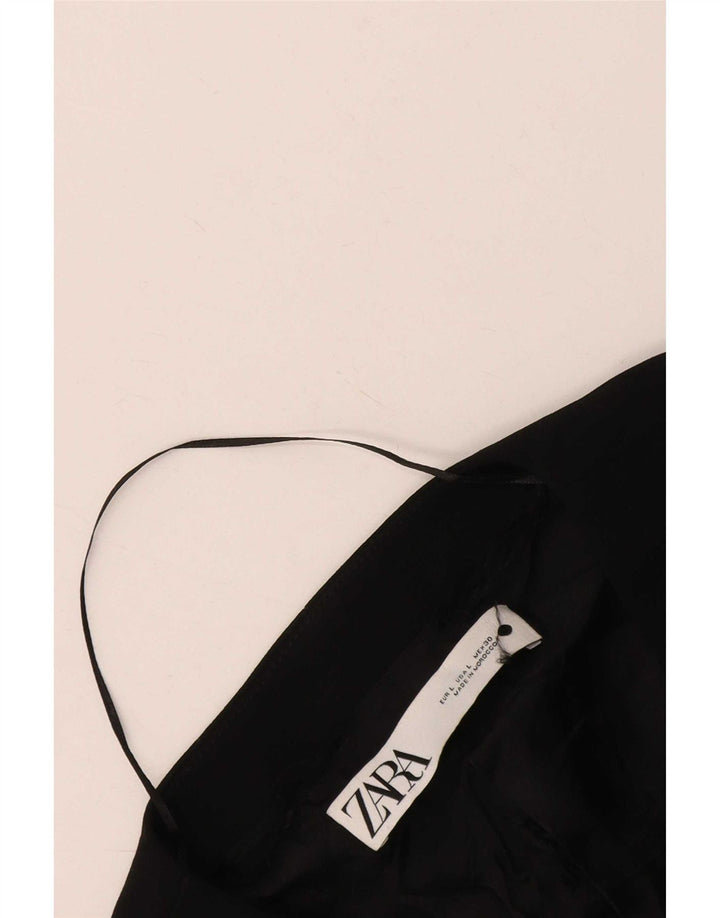Zara Γυναικείο Γιλέκο UK 16 Large Μαύρο