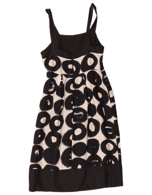 Γυναικείο αμάνικο φόρεμα Betty Jackson UK 10 Small Black Geometric