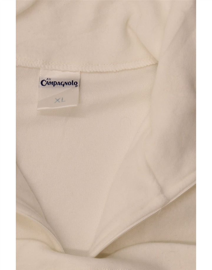 Ανδρικό φούτερ με φερμουάρ Campagnolo Jumper XL Λευκός πολυεστέρας