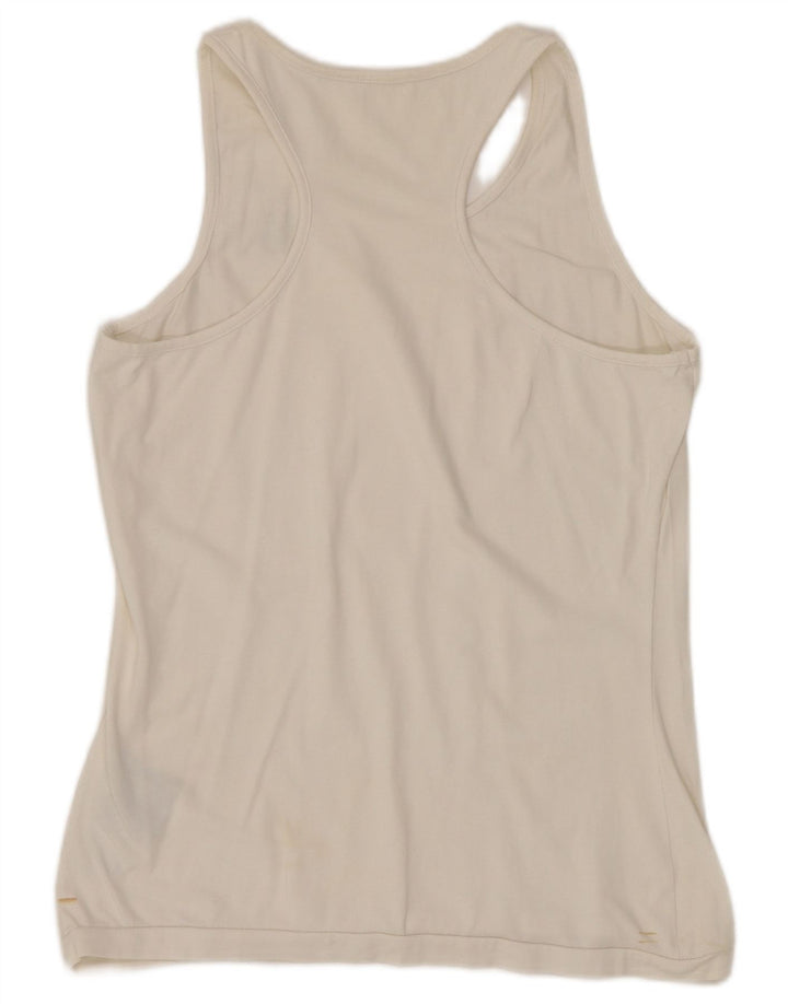 KAPPA Γυναικείο γιλέκο τοπ UK 14 μεγάλο λευκό βαμβακερό