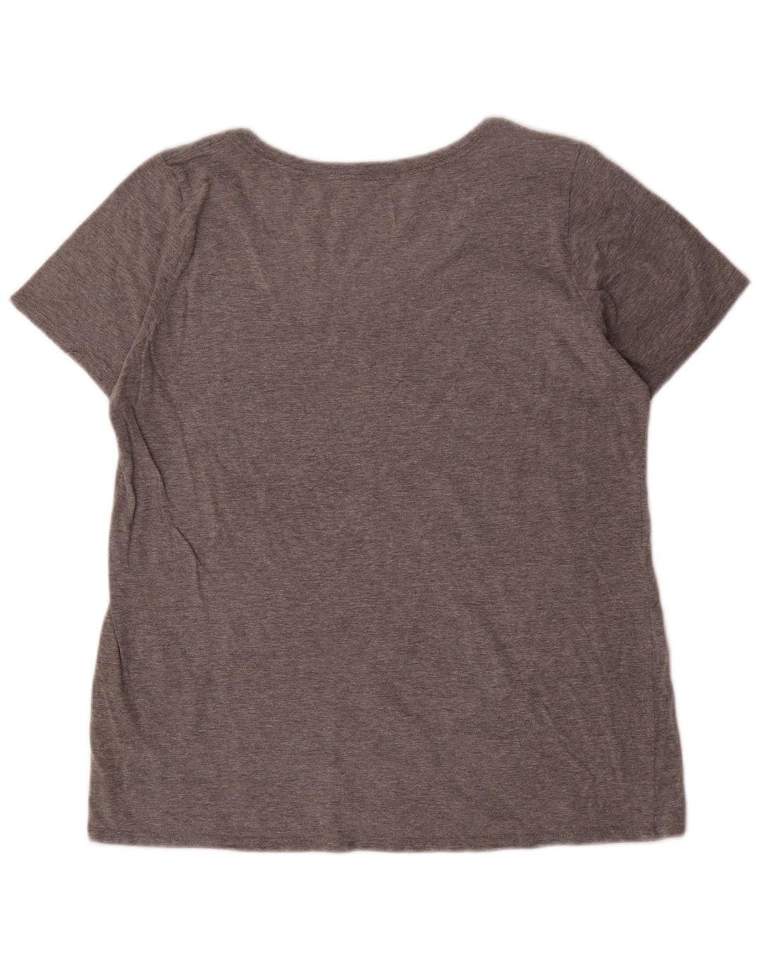 Γυναικεία αθλητική κοπή γραφικών μπλουζών NIKE Top UK 16 Large Grey Flecked