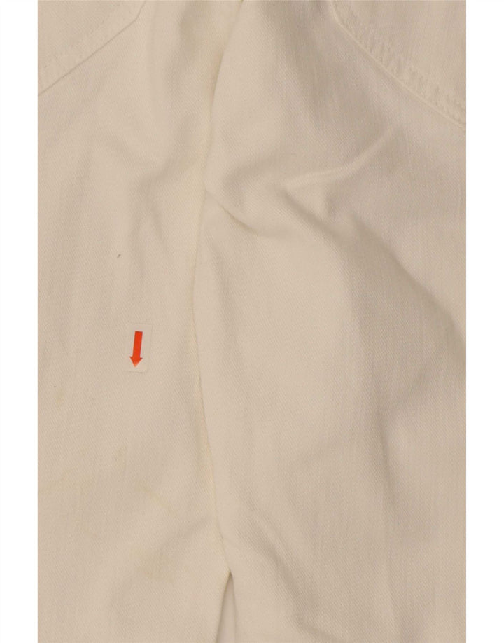 Lee Womens Norma Straight Jeans W31 L29 Λευκό βαμβακερό