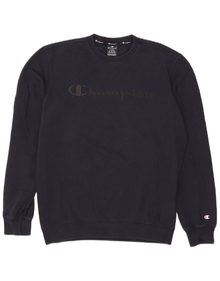 Ανδρικό Φούτερ Champion Graphic Jumper Large Navy Blue από βαμβάκι