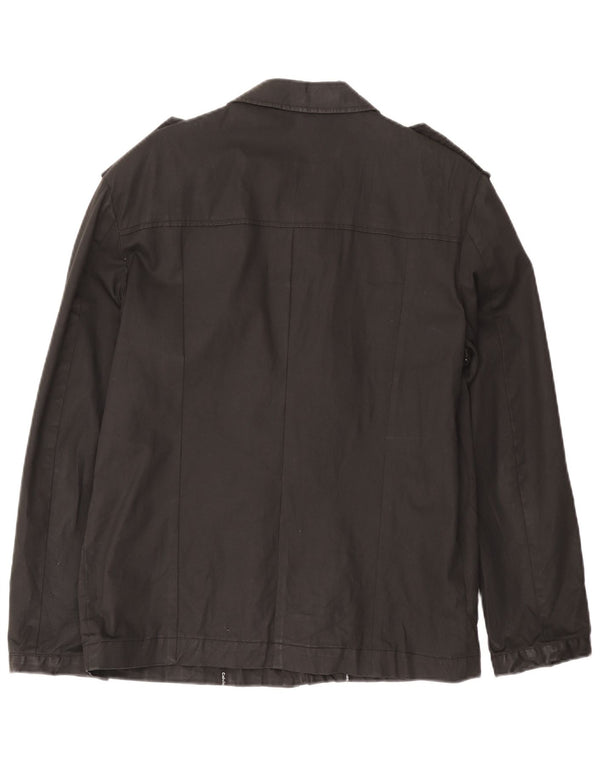 Calvin Klein Ανδρικό Military Jacket UK 38 Medium Black Cotton