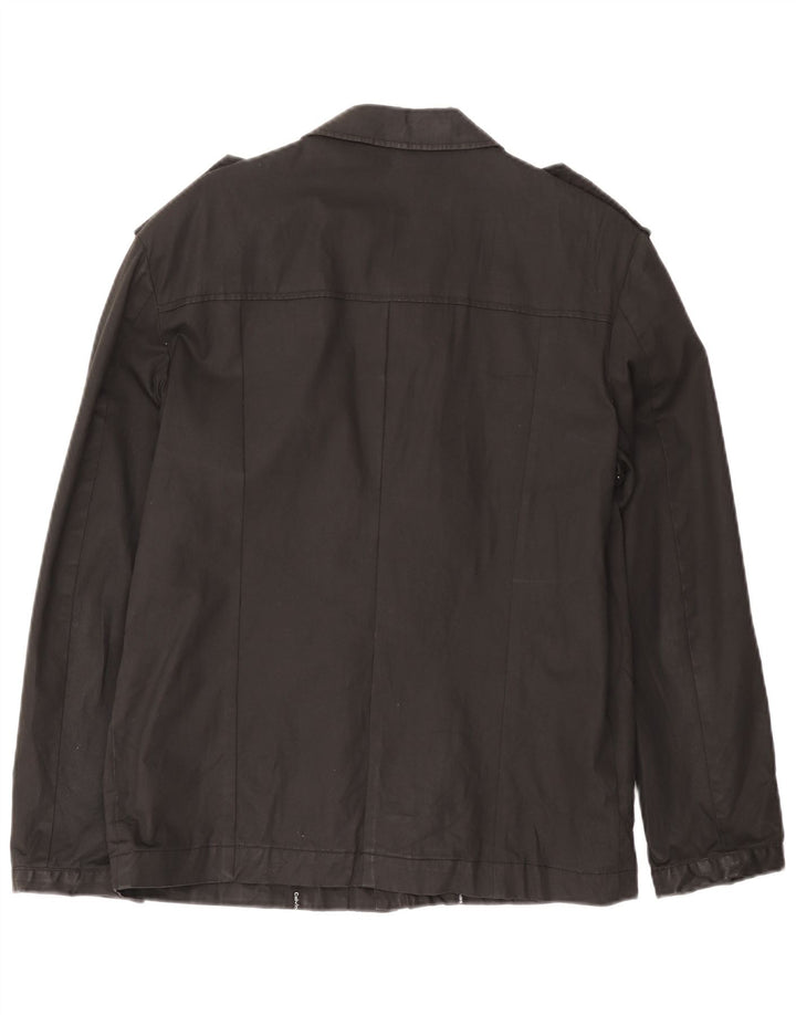 Calvin Klein Ανδρικό Military Jacket UK 38 Medium Black Cotton