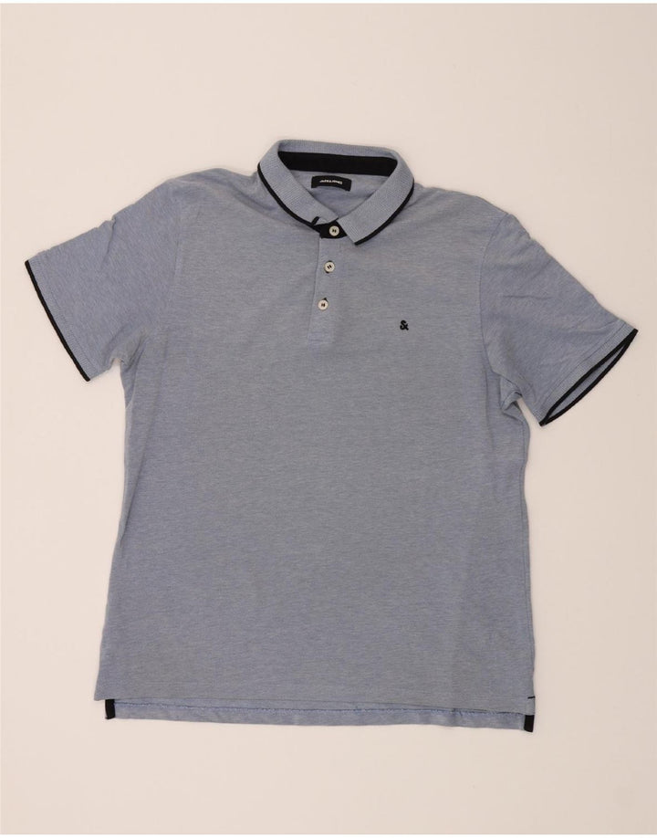 JACK & JONES Mens Polo Shirt 2XL Blue Cotton Vintage Jack & Jones and Second-Hand Jack & Jones from Messina Hembry 