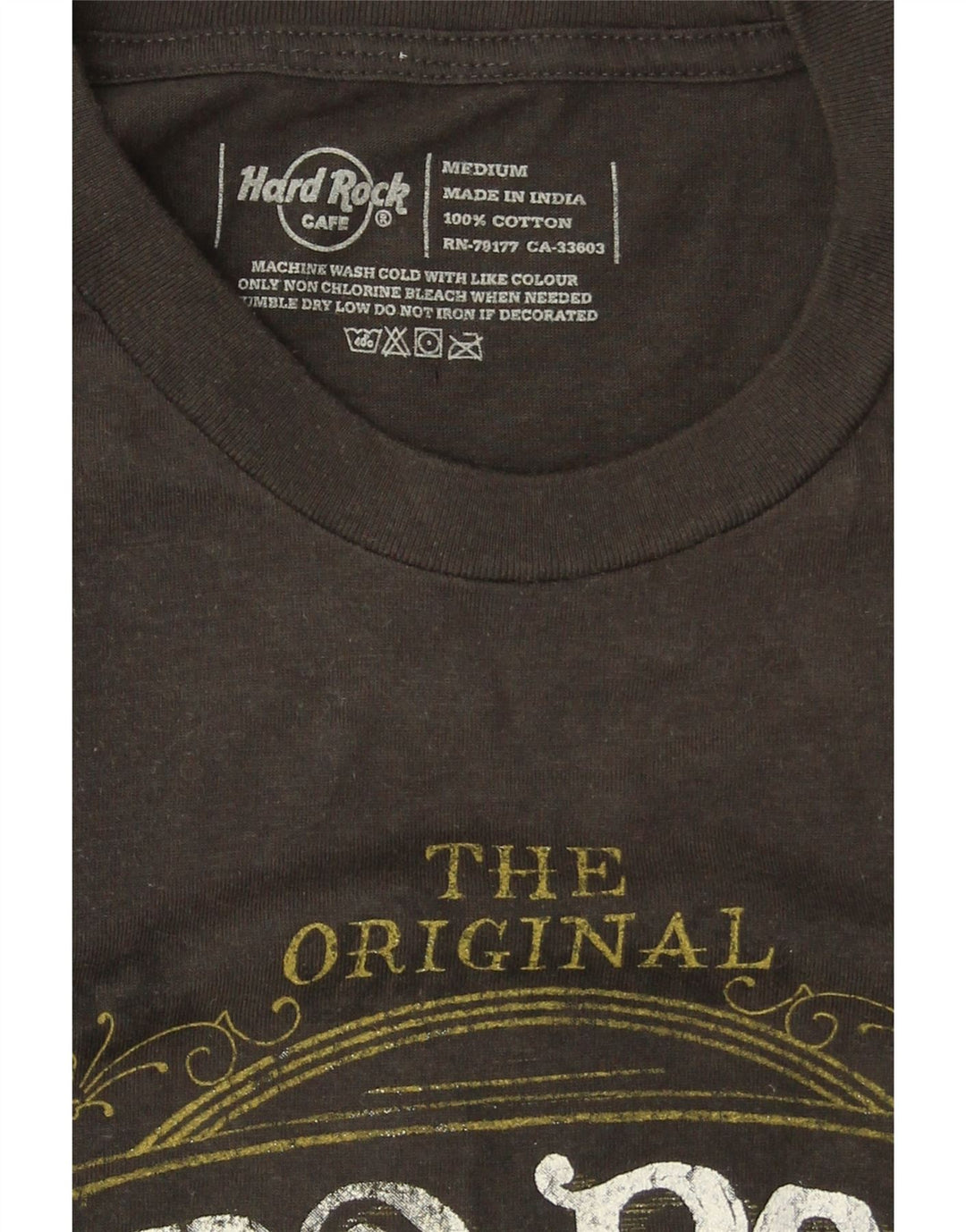 HARD ROCK CAFE Ανδρικό γραφικό μπλουζάκι City Of Dublin Top Medium Khaki Cotton