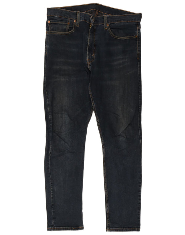 Levi's Mens 512 Slim Tapered Jeans W36 L32 Navy Blue Cotton