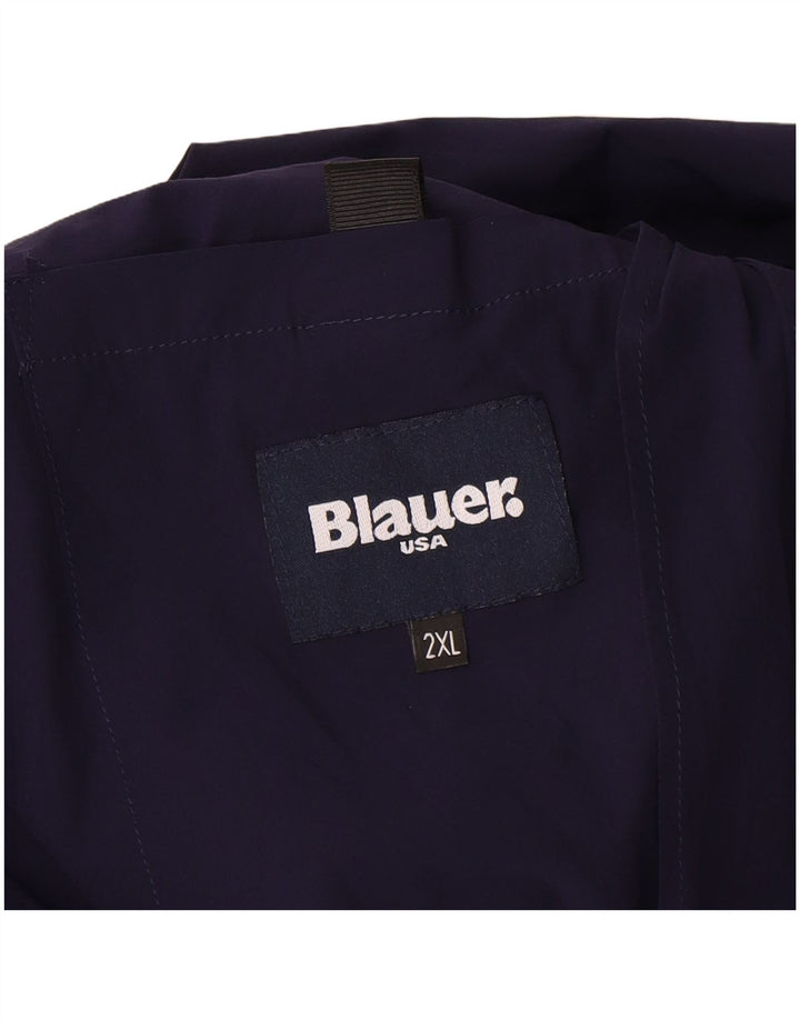 Blauer Mens Bomber Jacket 2XL L27 Navy Blue Polyamide