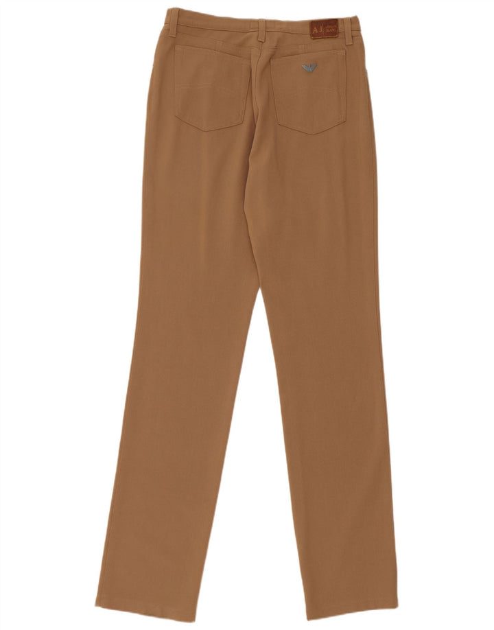 Armani Γυναικείο Slim Casual Παντελόνι W30 L34 Καφέ Πολυεστέρας