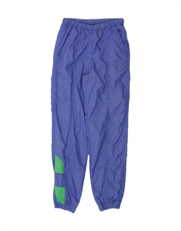 BELFE Womens Tracksuit Trousers Joggers IT 46 Large  Blue Colourblock Vintage Belfe and Second-Hand Belfe from Messina Hembry 