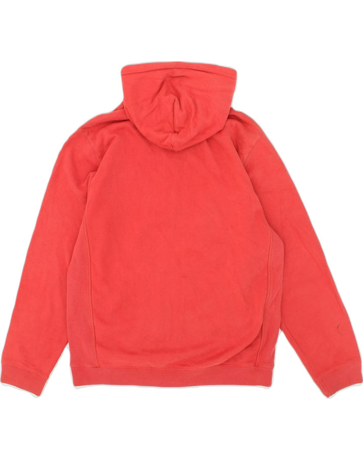 NAUTICA Mens Zip Hoodie Sweater Medium Red Cotton | Vintage Nautica | Thrift | Second-Hand Nautica | Used Clothing | Messina Hembry 