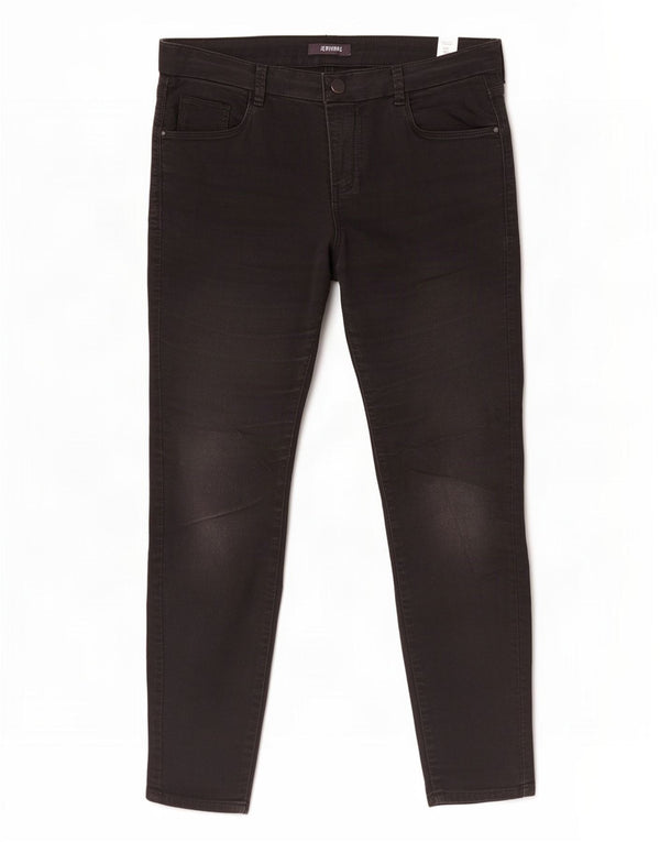 Marks & Spencer Γυναικείο Κοντό Jegging Τζιν UK 14 μεγάλο W32 L27 μαύρο βαμβακερό