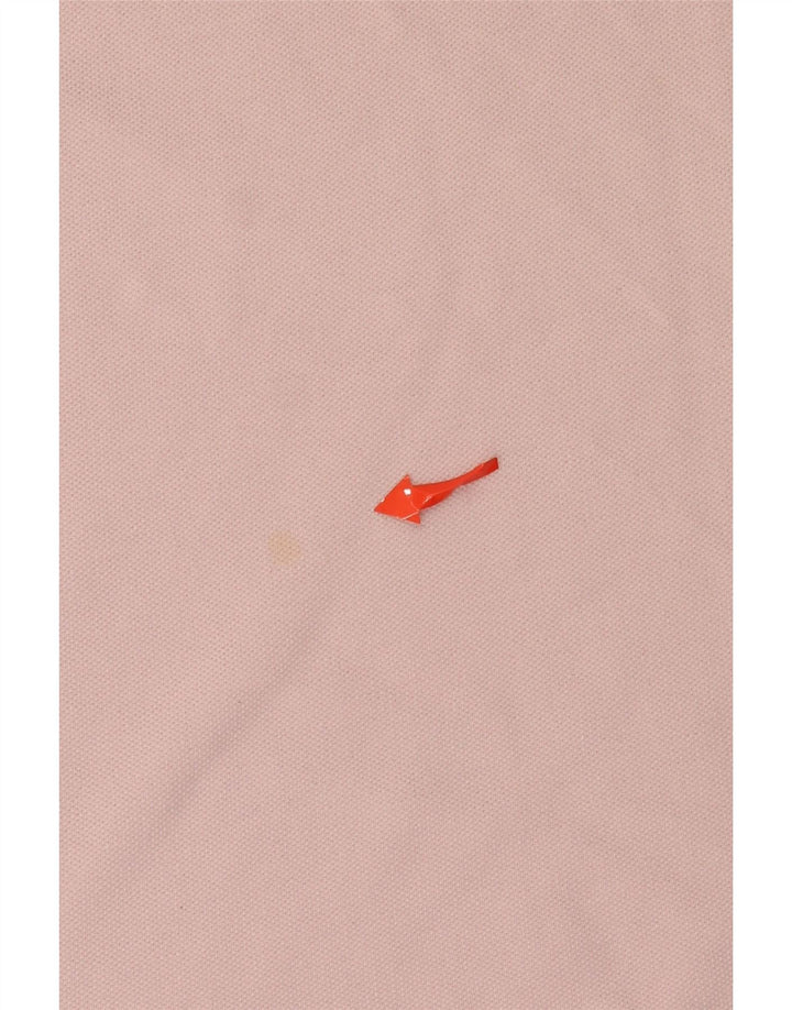 Ανδρικό μπλουζάκι πόλο Kappa μεγάλο ροζ βαμβακερό