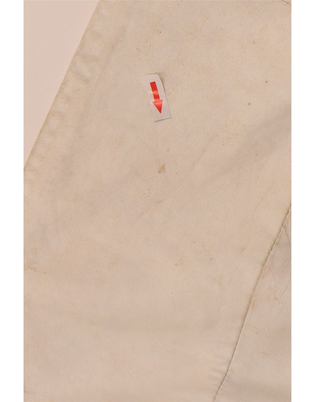 Vintage γυναικείο δερμάτινο σετ 2 τεμαχίων UK 12 Medium W26 Off White