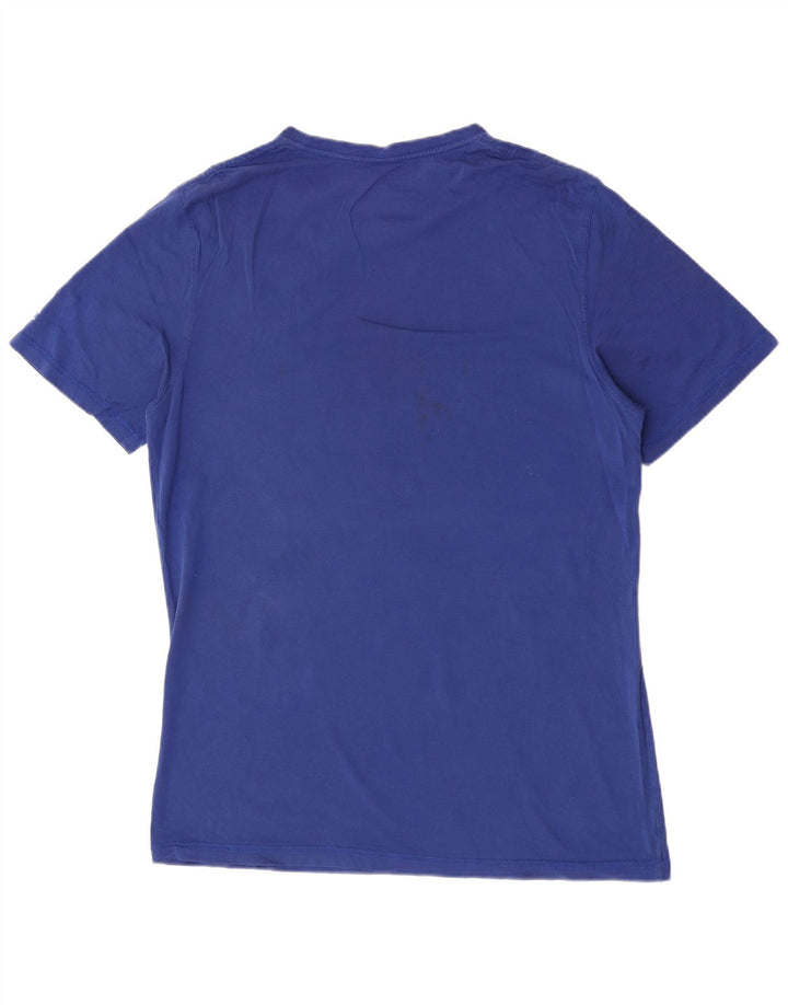 Ανδρικό γραφικό T-Shirt Champion Top από μεσαίο μπλε βαμβακερό