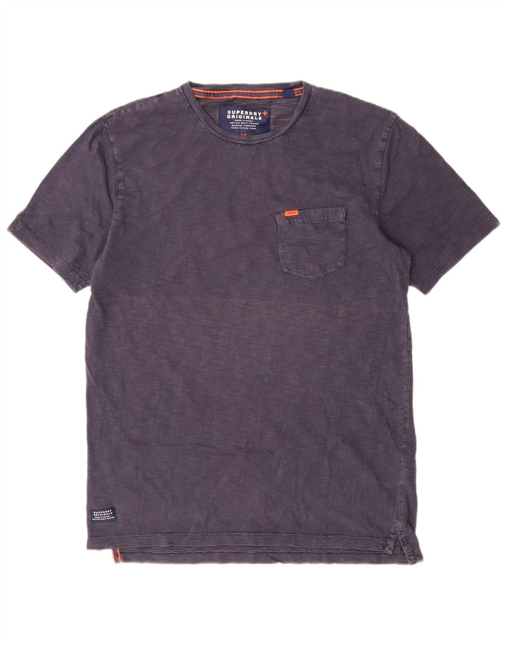 Ανδρικό T-Shirt Superdry Τοπ μεσαίου μπλε βαμβακερό