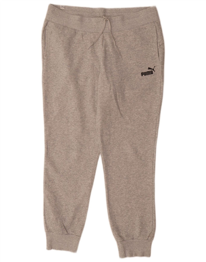 Γυναικεία αθλητική φόρμα Puma Παντελόνι Joggers UK 16 Large Grey Flecked Polyester