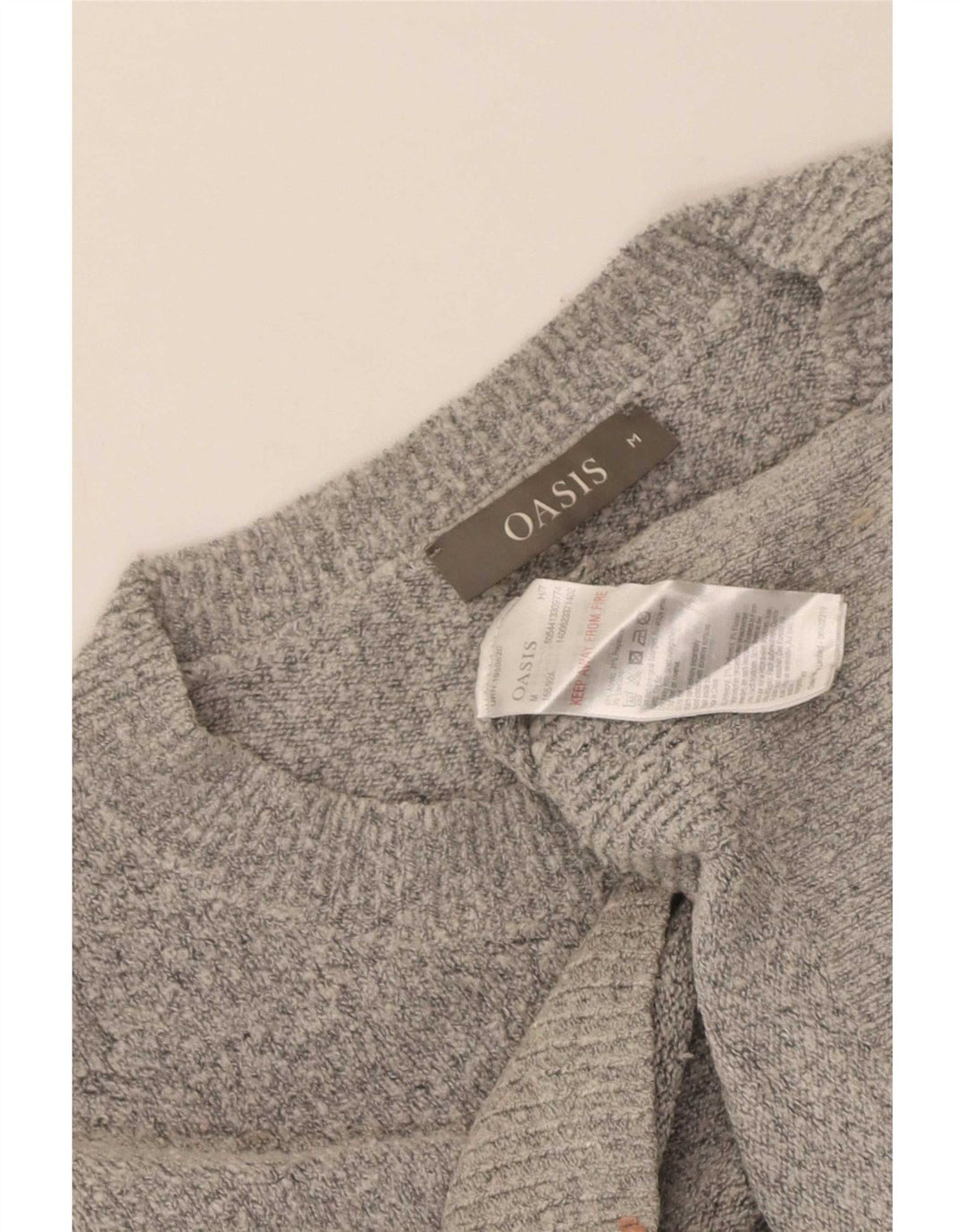 Γυναικείο πουλόβερ Oasis Boat Neck Jumper UK 12 Medium Grey Acrylic