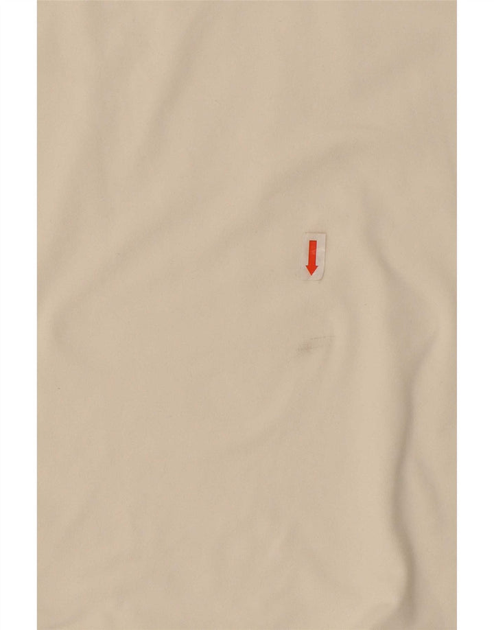 Nike γυναικείο μπλουζάκι Dri Fit 3/4 μανίκι UK 12 μεσαίο λευκό πολυεστέρας