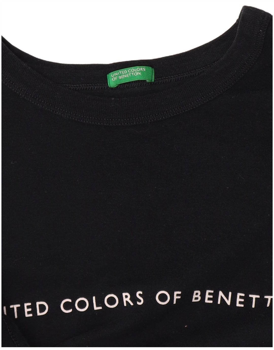 Γυναικείο γραφικό μπλουζάκι Benetton Top UK 14 Medium Navy Blue