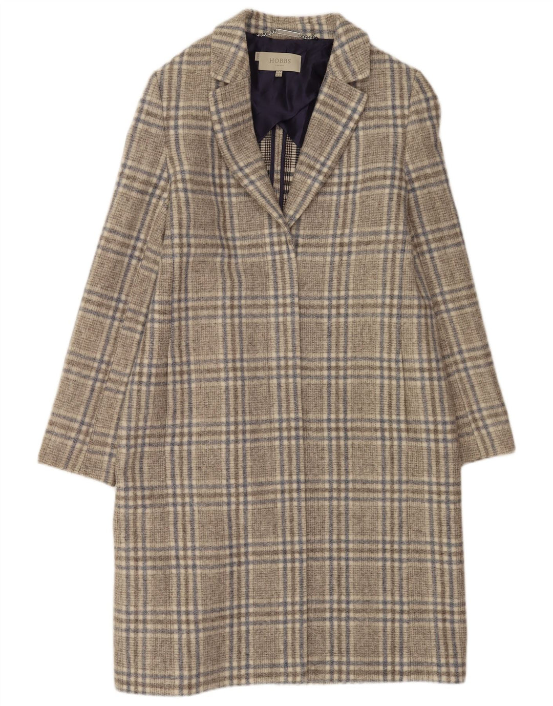 Γυναικείο παλτό Hobbs UK 16 Large Grey Check Acrylic