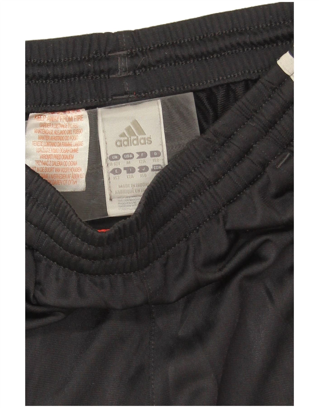ADIDAS Boys Tracksuit Trousers 11-12 Years  Grey Colourblock Polyester