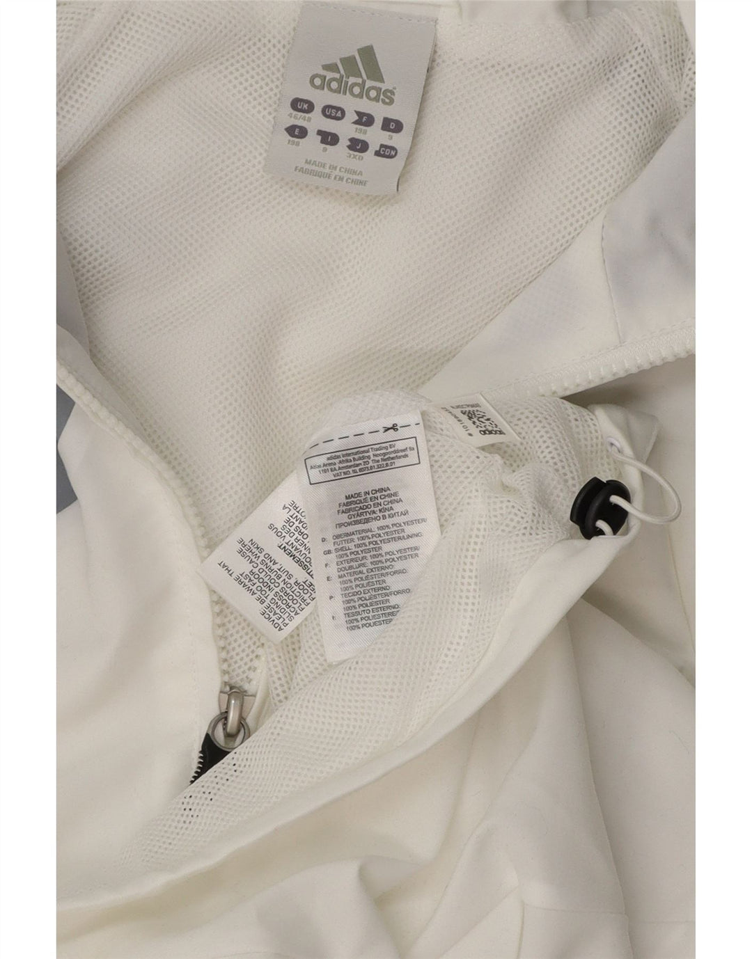 Ανδρική φόρμα ADIDAS Top Jacket UK 46/48 XL Λευκό πολύχρωμο πολυεστέρα