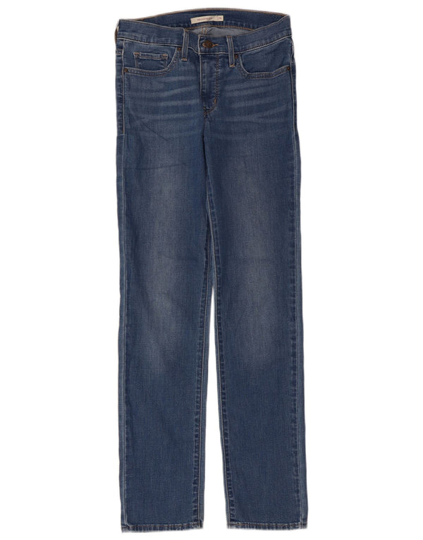 Levi's Womens 312 Shaping Slim Jeans W26 L30 Blue Cotton
