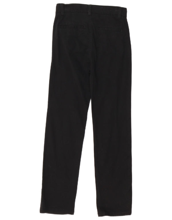 Izod Boys Slim Chino Trousers 11-12 Years W24 L25 Black Cotton