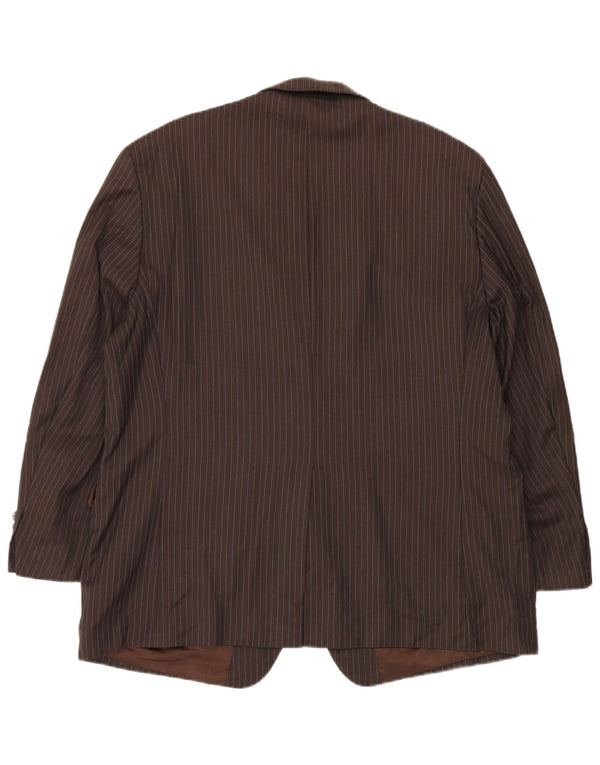 Ralph Lauren Ανδρικό σακάκι με 2 κουμπιά σακάκι UK 46 3XL Brown Pinstripe