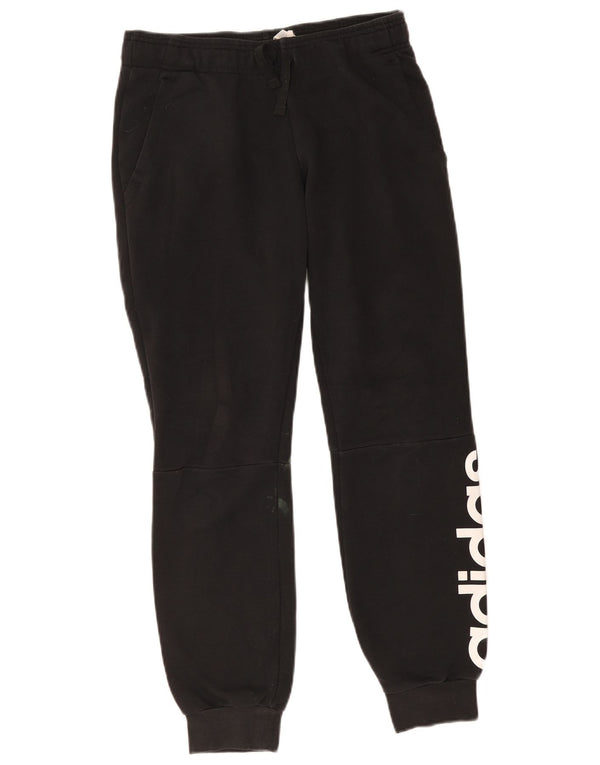 Adidas Γυναικεία φόρμα αθλητικής φόρμας γραφικά Joggers UK 8/10 Small Black Sports