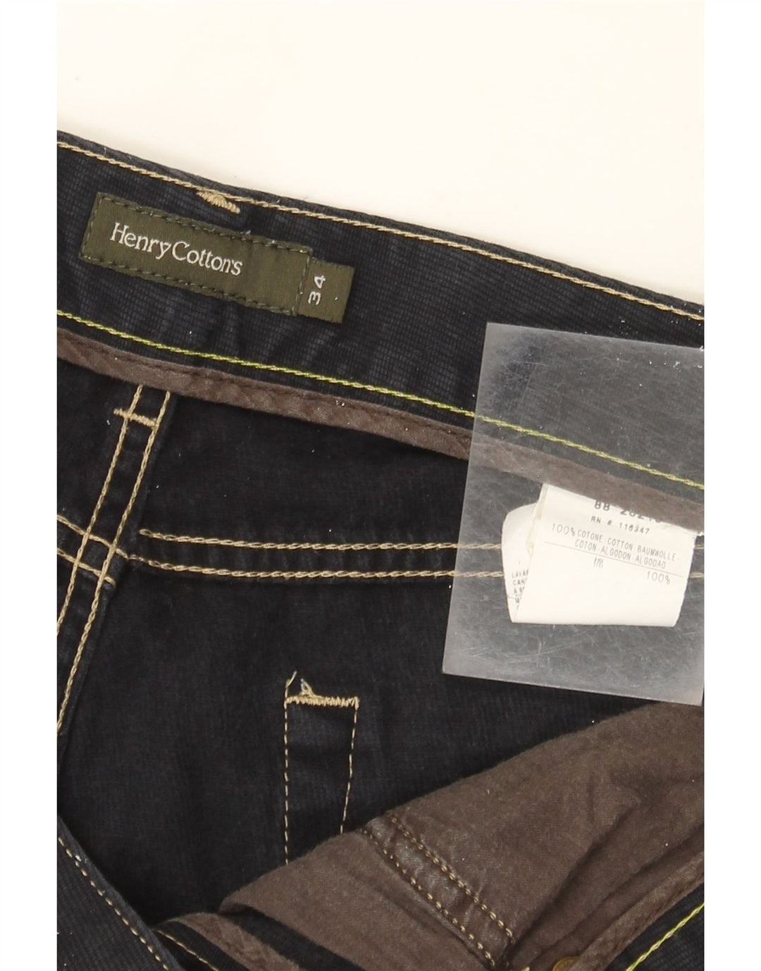 Ανδρικό τζιν ίσιο Henry Cottons W34 L29 Navy Blue Cotton