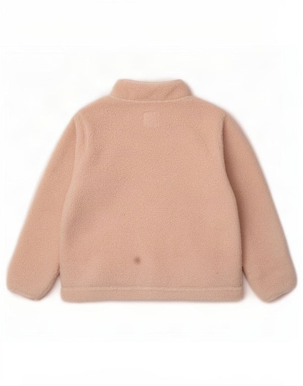 Crew Clothing Γυναικεία φερμουάρ με λαιμόκοψη Fleece Jumper UK 14 Large Pink Polyester