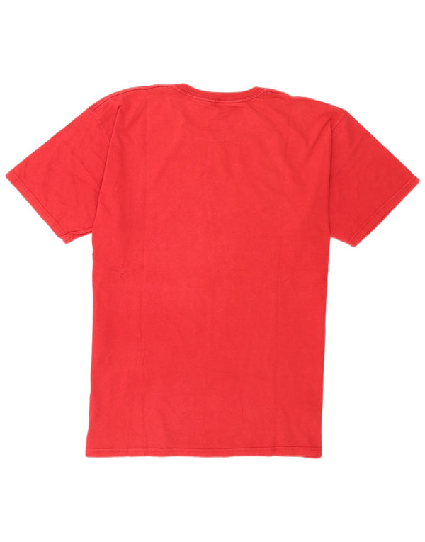 Hard Rock Cafe Mens Miami Graphic T-Shirt Top Large Red Cotton