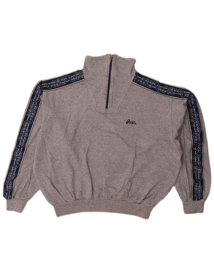 Γυναικείο γραφικό φούτερ Asics Jumper UK 16 Large Grey Colourblock