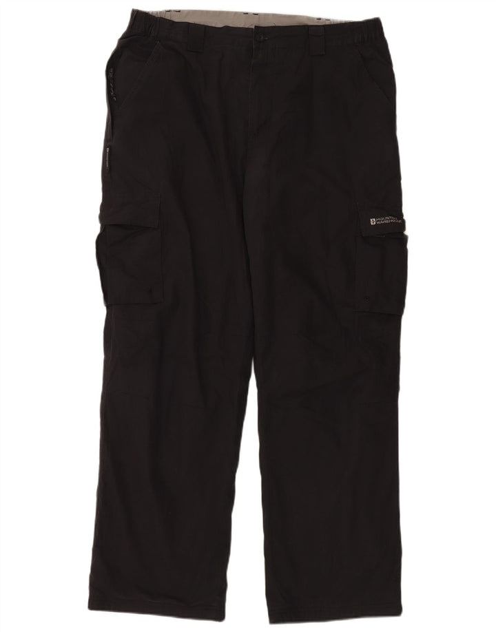 Mountain Warehouse Ανδρικό ίσιο παντελόνι Cargo W34 L30 Μαύρο Πολυεστέρας
