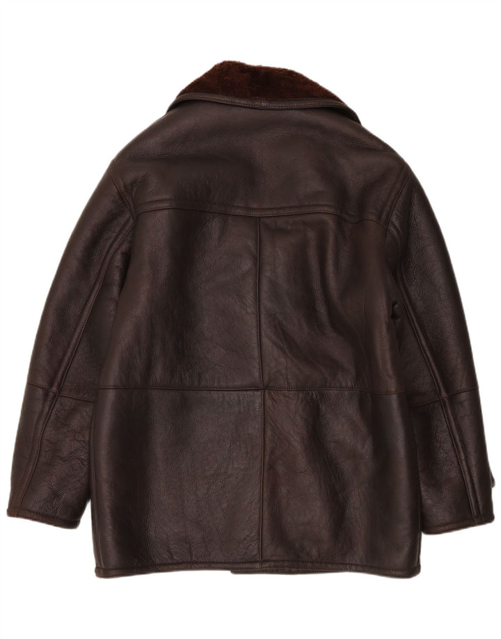Vintage Ανδρικό Σακάκι Shearling Loose Fit IT 48 Medium Brown Shearling