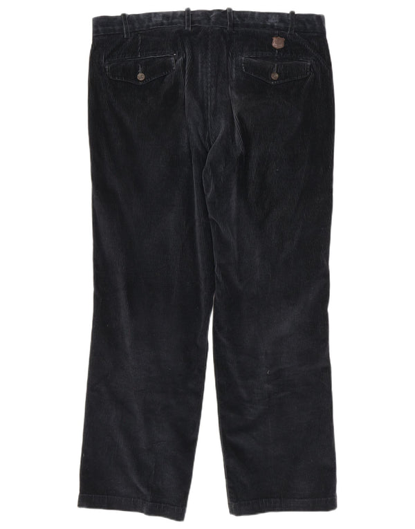 Ανδρικό ίσιο κοτλέ παντελόνι Marks & Spencer W36 L29 Navy Blue Cotton